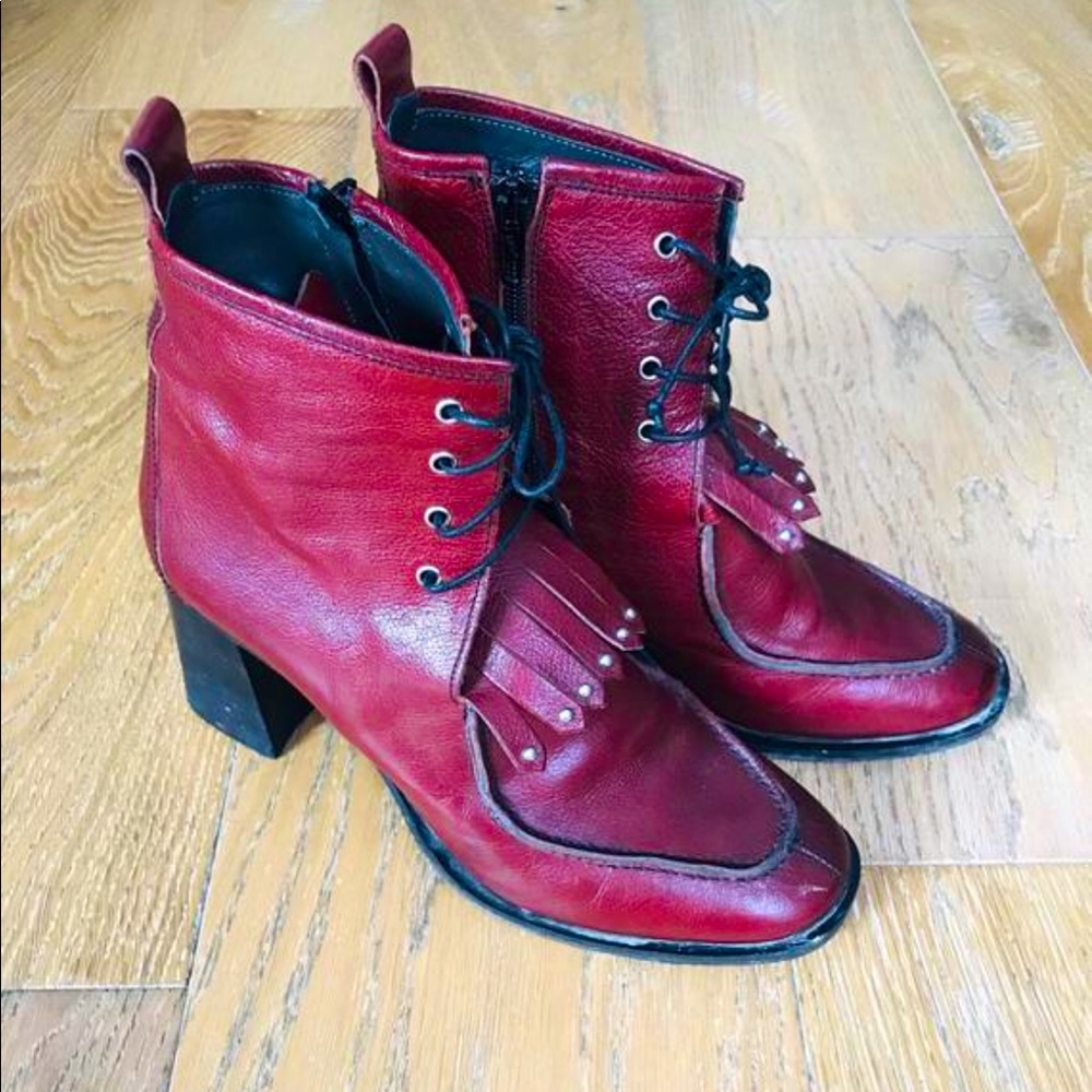 NAPOLEONI OxBlood Granny Boots